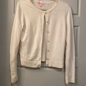 Lilly Pulitzer size L button up sweater
